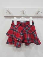 H&M czerwona świąteczna spódnica spódniczka kratka dziewczynka 86 - 92 cm