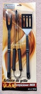 SZTUĆCE DO GRILLA - 3 CZĘŚCIOWY ZESTAW INOX