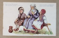 Wilno – typy ludowe Wileńszczyzny – stara pocztówka międzywojenna