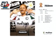 Karta z autografem Radovan Pankov Legia Warszawa