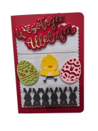 Kartka Wielkanocna, świąteczna, ręcznie robiona, kartka handmade, + koperta