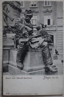 Detail vom Werndl- Denkmal, Steyr, AUSTRIA POMNIK