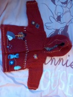 Next sweterek z aplikacjami rozm. 62/68