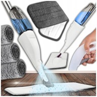 MOP PŁASKI ZE SPRYSKIWACZEM DUZY 125CM 350ML + ZESTAW 3 WKŁADY MIKROFIBRA