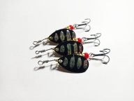 Błystka obrotowa Ubik Urania-34 3/8g obrotówka czarno-srebrna