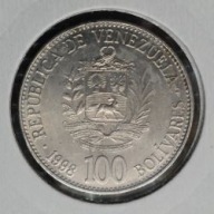 WENEZUELA [1535]*100 boliwarów 1998 Herb, Simón Bolívar, 100 BOLÍVARES