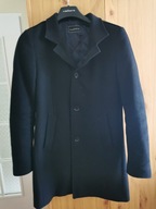 Płaszcz Czarny z wełną Brekstad L A N C E R T O