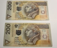 200 zł 1994 AA + ZA – 2 najważniejsze serie – zastępcza i pierwsza – zestaw