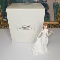 Royal Worcester The Bride – figurka panny młodej w białej sukni, porcelana