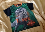 T-REX JURASSIC WORLD T-SHIRT KOSZULKA 100% BAWEŁNA 140 cm