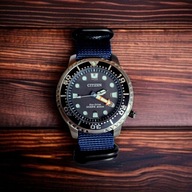 Pasek do zegarka Nato Zulu Strong PVD 20 mm do Citizen BN0151-17L