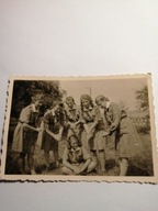 OBÓZ HARCERSKI 1947- DZIEWCZĘTA W MUNDURKACH