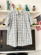 F KOSZULA HAWAJSKA MANTARAY SZARA KRATA KWIATY