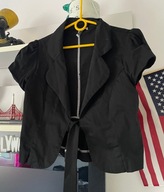 POSITIUO CZARNY KRÓTKI ŻAKIET narzutka