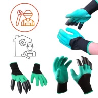 RĘKAWICE ROBOCZE GUMOWE OCHRONNE CIEPŁE OGRODOWE WODOODPORNE