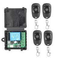 Przekaźnik z pilotem Radiolinia Włącznik 1CH 433Mhz 12V 4 PILOTY