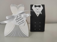 PUDEŁECZKA, PODZIĘKOWANIA DLA GOŚCI NA ŚLUB I WESELE - 1 sztuka / parka