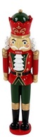 Świąteczna figurka gwardzista dziadek do orzechów żołnierzyk czerwony 45 cm