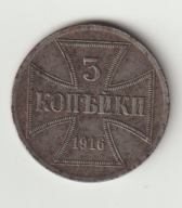 Polska OST 3 kopiejki 1916 A ladny stan