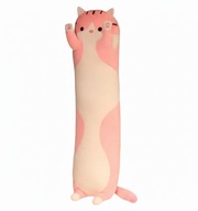 70 CM DŁUGI KOT PLUSZAK RÓŻOWY MASKOTKA PRZYTULANKA PODUSZKA KOTEK UROCZY