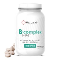 B complex Energy B1,B2,B3,B5,B6,B12,Biotyna 90 tabletek Herbalab