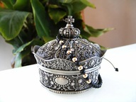 Bransoletka męska 7 grzechów (18k złoto, turmalin)