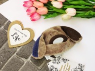 MINI MODE - PLUSZOWA CZAPECZKA PIESEK r NEW BORN