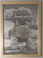 Kamienny megalit - rysunek ołówkiem