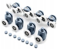 ROLKI KÓŁKA DO KABINY PRYSZNICOWEJ KOMPLET 8 ROLEK