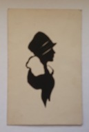 GRAFIKA.KOBIETA. STARA POCZTÓWKA.