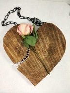 Serce z drewna - Walentynkowy prezent.