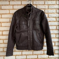 KURTKA SKÓRZANA SKÓRA NATURALNA KOZIA ASOS VINTAGE M 170-175/95-100 BRĄZOWA