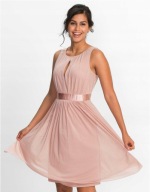 Okazja !_NOWA łososiowa WYSZCZUPLAJĄCA sukienka_BODYFLIRT_zamek_halka r.52