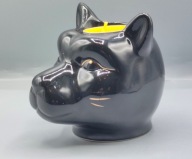 Kot czarny kotek świecznik tealight ciekawy INNY - bardzo ładny