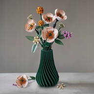 LEGO Icons Botanicals wazon na kwiaty Arto Galaxy Green – dekoracja