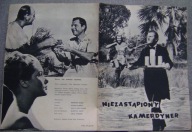 NIEZASTĄPIONY KAMERDYNER -film prod.angielskiej -program kinowy- lata 50-te