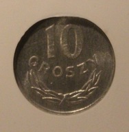 10 GR GROSZY 1969 - GRADING GCN MS68 - MAXXX NOTA, ŁADNE