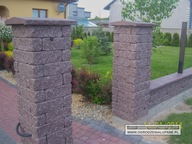 Cegła postarzana,ogrodzenia łupane,antyk,ozdobna OLD5 20x20x11 Brązowy