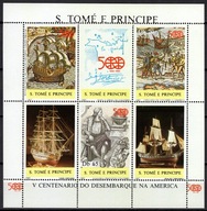 **SAO TOME E PRINCIPE - STATKI ŻAGLOWCE - KRZYSZTOF KOLUMB