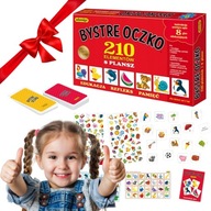 BYSTRE OCZKO ADAMIGO GRA EDUKACYJNA 8 GIER PAMIĘCIOWA DLA DZIECI 3+