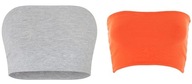 2 szt Śliczne topy opaski Top Shop 36 95%cotton