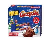 GRZEŚKI Mini BATONY BATONIKI WAFELKI W CZEKOLADZIE CZEKOLADOWE 20szt x 20g