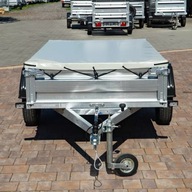 PRZYCZEPKA SAMOCHODOWA z Plandeką płaską ZASŁAW 205SU Uchylana skrzynia