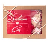 PREZENT NA WALENTYNKI DLA NIEJ RECZNIK HAFTEM DLA ZONY LOVE SÓL HIMALAJSKA