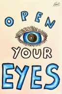 Autorski plakat artystyczny „Open your eyes”