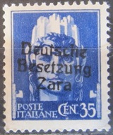 Włochy stary znaczek z nadrukiem Zara (6/28