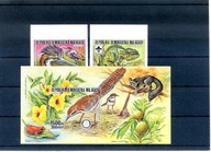 A46497)Ptaki: Madagaskar 1114 - 1115 B** + Bl 73 B**