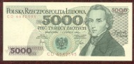 5000 zł. 1982 r. ser. CD UNC b. rzadka seria - PIĘKNY !!!