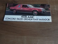 AMC 1978 USA Concord Pacer Gremlin AMX Matador