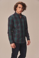 CARRY bawełniana koszula w kratę slim fit L